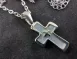 天然貝殼十字架項鍊-小