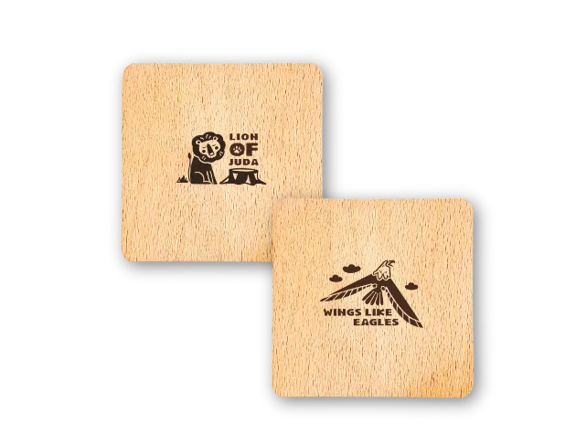實木經文杯墊