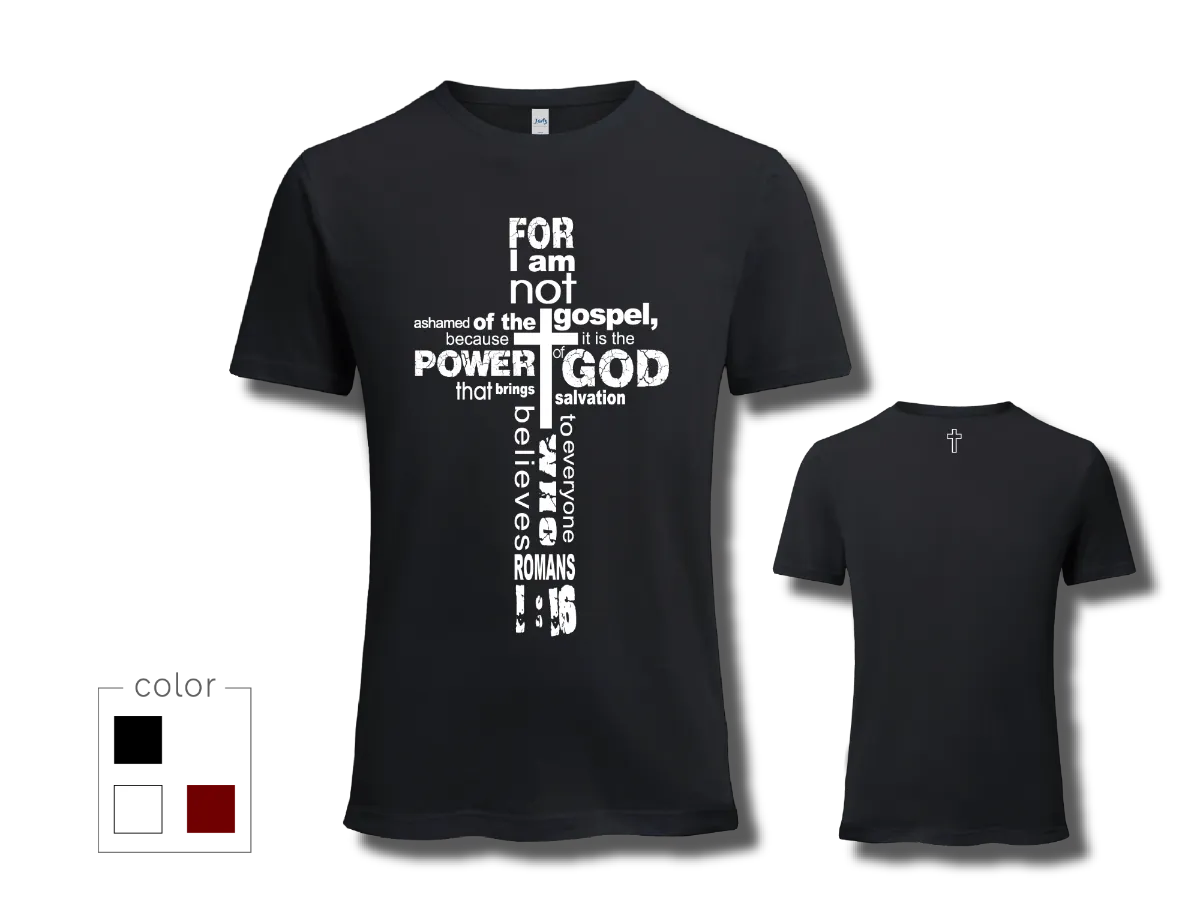 十架經文圓領短袖T恤